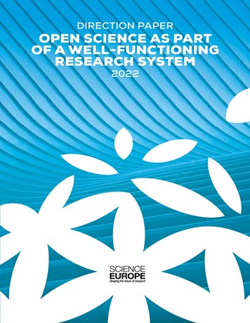 Cover of the Direction Paper Open Science as Part of a Well-Functioning Research System