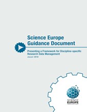Cover of the Guidance Document Presenting a Framework for Discipline-specific Research Data Management